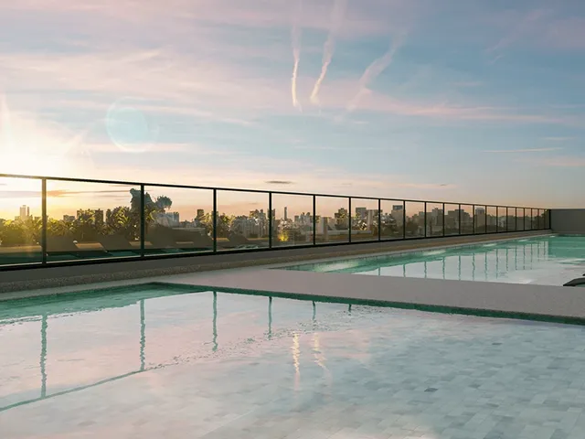 Piscina na cobertura de um dos empreendimentos anunciados